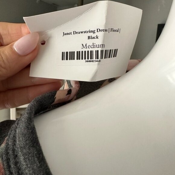 7th Ray Black Floral Midi Dress - Picture 10 of 11